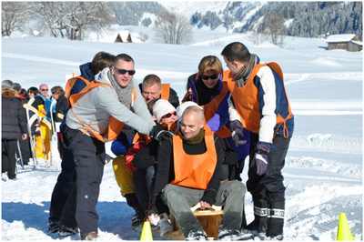 ice challenge team building annecy