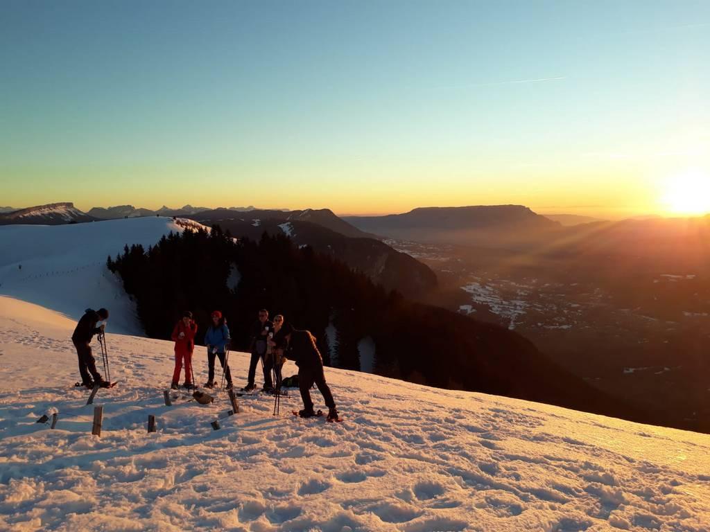 Randonnée Apéro Raquettes Coucher de Soleil - SEMNOZ