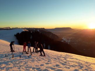 Randonnée Apéro Raquettes Coucher de Soleil - SEMNOZ